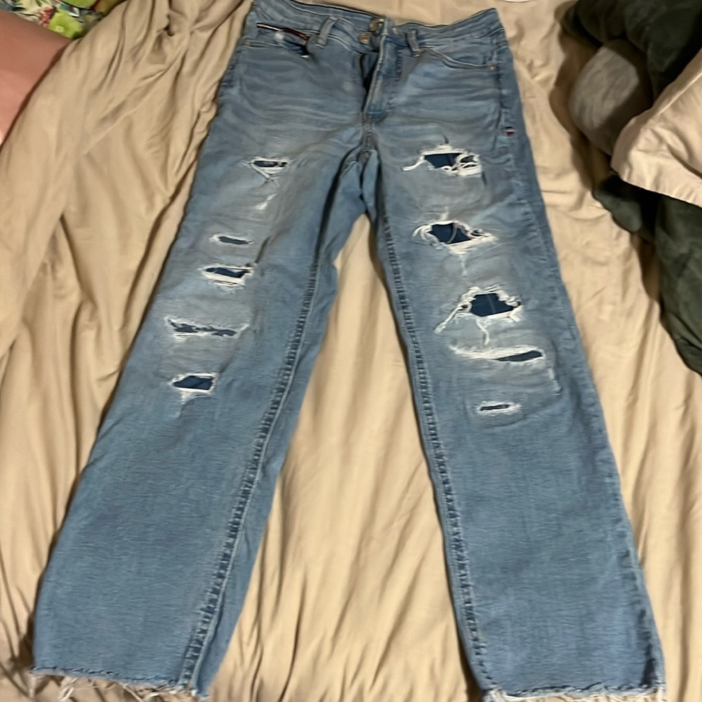 Boyfriend style jeans, lightly loved, size 9 waist 29